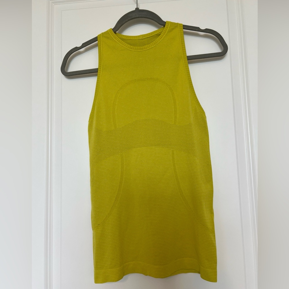 Lululemon Women’s Sleeveless Knit Tank Top yellow 4